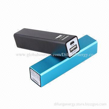 2,600mAh USB Portable Power Banks, External Battery, Anti-explosion Protection